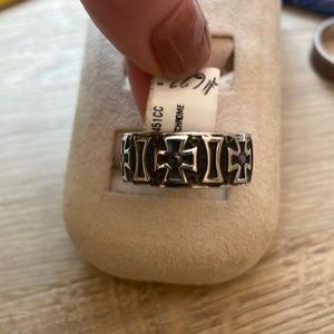 NWT cobalt chrome cross ring size 9